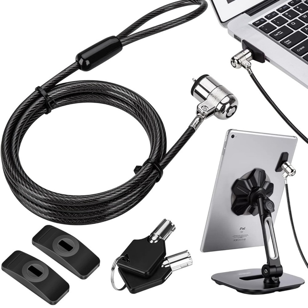AboveTEK Anti-theft Hardware Protection for Devices Laptop Lock Security Cable